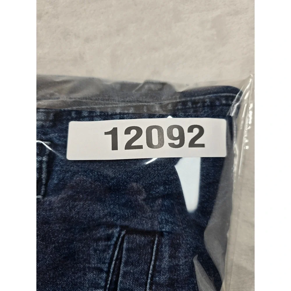 Savane Cargo Shorts Mens 44 Blue 100% Cotton Denim Elastic Waist‎ Casual Utility
